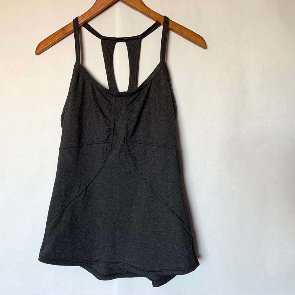Athleta racerback tank top with bra lining